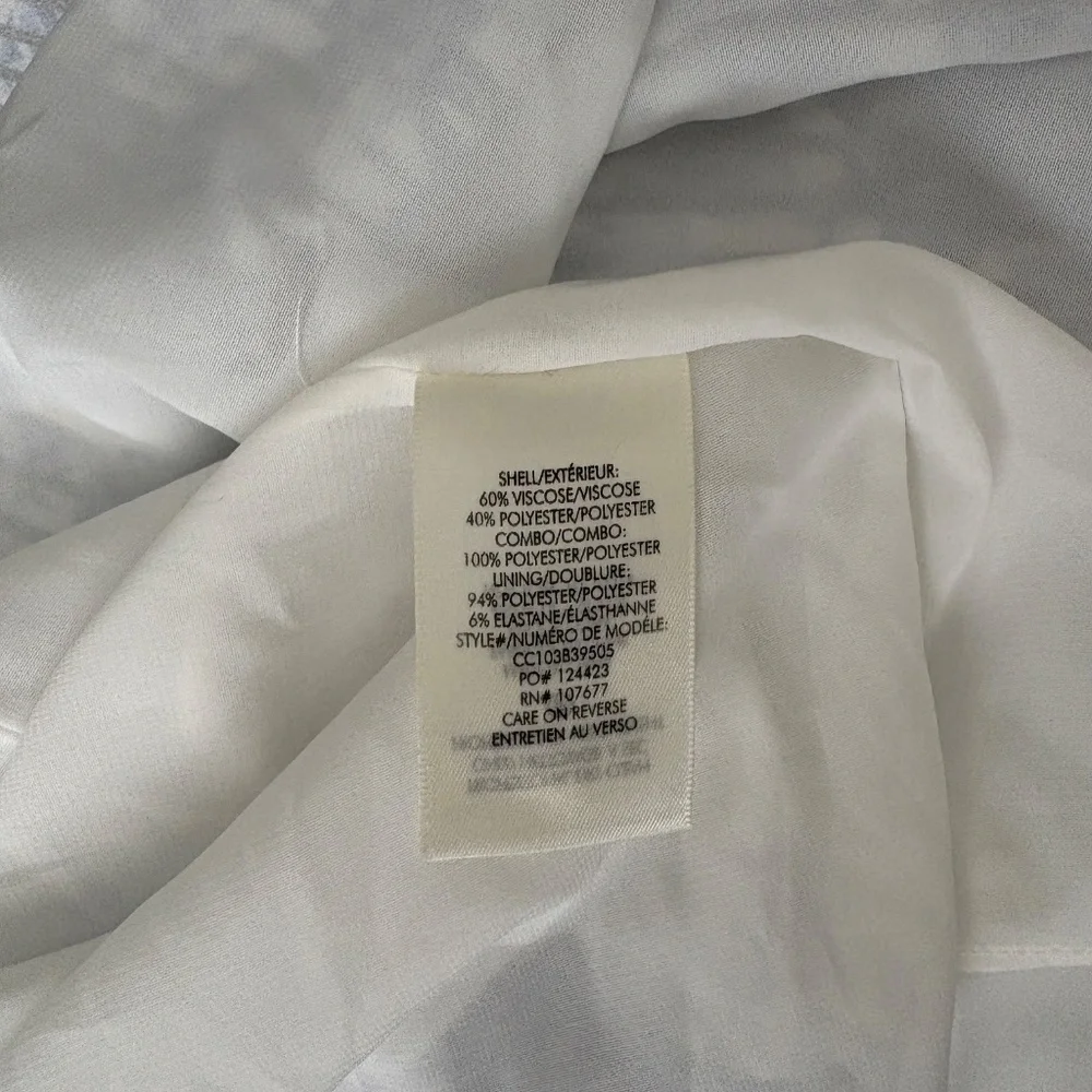 Alice + Olivia Molli Belted Floral Mini Dress Size 12 Blue Long Sleeve Feminine - Picture 8 of 8